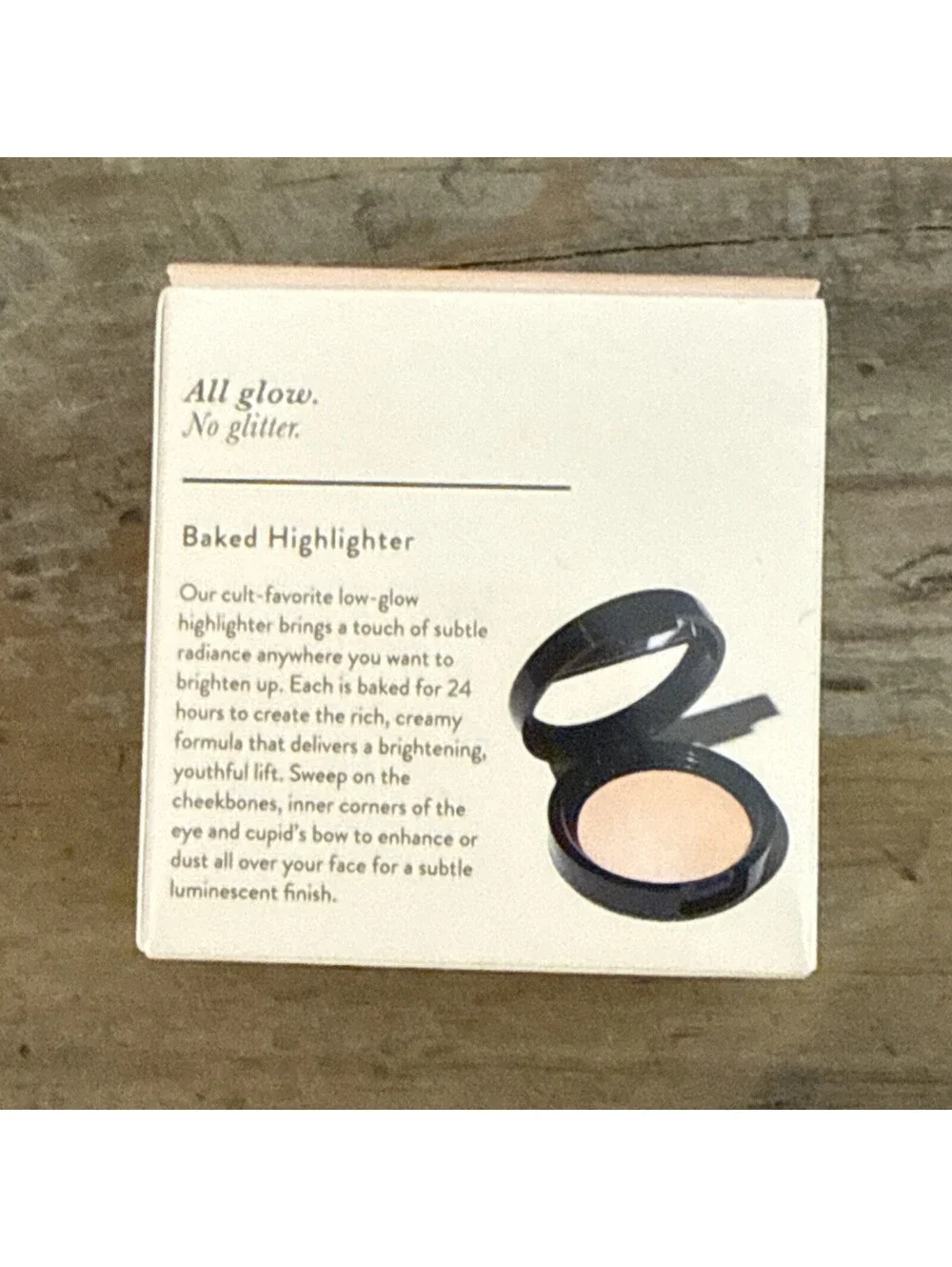 Laura Geller Baked Highlighter Natural Glow FRENCH VANILLA Full Size 0.06oz NEW